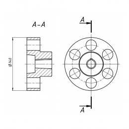 Полумуфта ведомая ВДГ-10.32.001