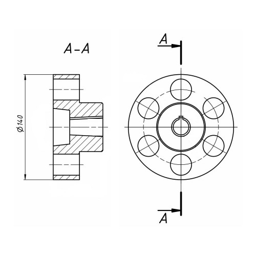 Полумуфта ведомая ВДГ-10.32.001