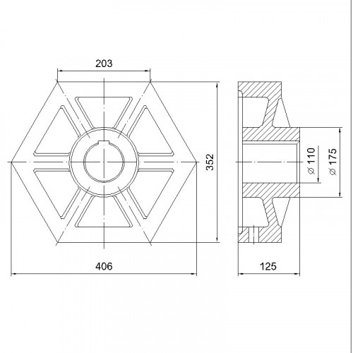Ступица ДО-1М-297.01.02.001А