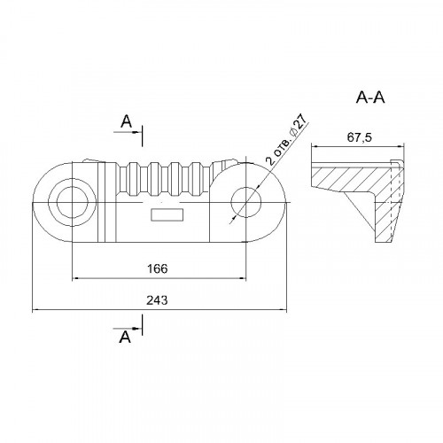 Колосник крайний левый Т328.01.03.00.001 (00.1603.036)