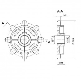 Звездочка Т9.02.002 (00.5701.015)