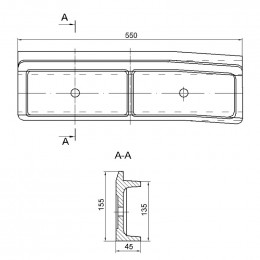 Уплотнение заднее левое Т22.01.001 (00.1629.014)