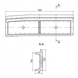 Уплотнение заднее правое Т22.01.002 (00.1629.013)