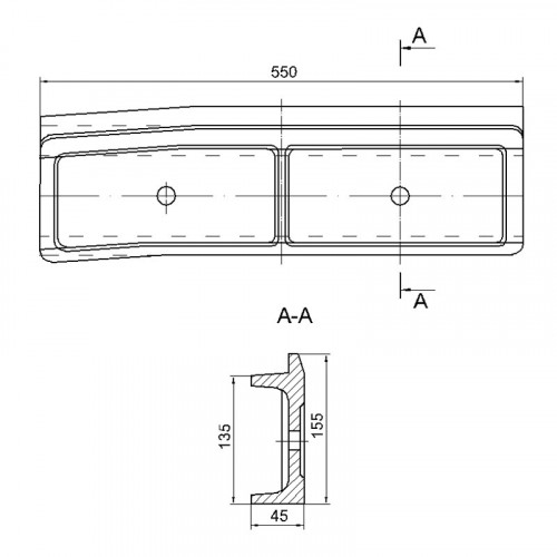 Уплотнение заднее правое Т22.01.002 (00.1629.013)
