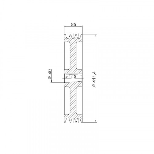 Шкив 400 Т395.09.00.012