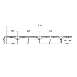 Балка колосниковая на 3 оси левая 398.3.04