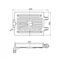 Дверка шуровочная 0-51-0 (00.7051.031)