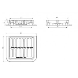 Магистральный дождеприемник ДМ1 (С250)-2-36-40