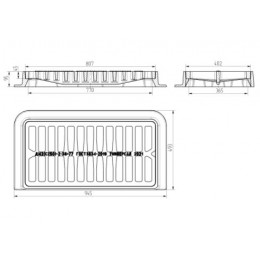 Магистральный дождеприемник ДМ2 (С250)-2-36-77