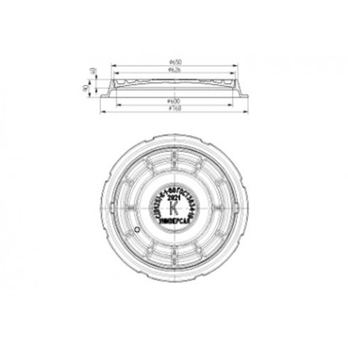 Люк чугунный С (В125)
