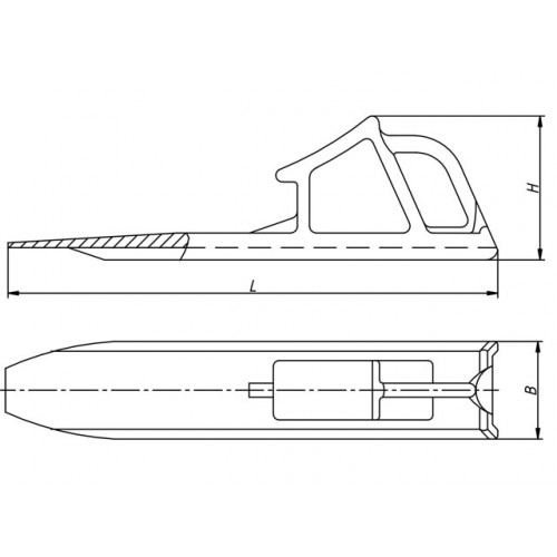 Башмак противооткатный латунный БK-1Л