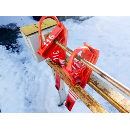 Башмак противооткатный чугунный